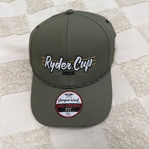 NWT Imperial Mid-Crown Fit Ryder Cup Bethpage Black 2025 Olive Green Cap